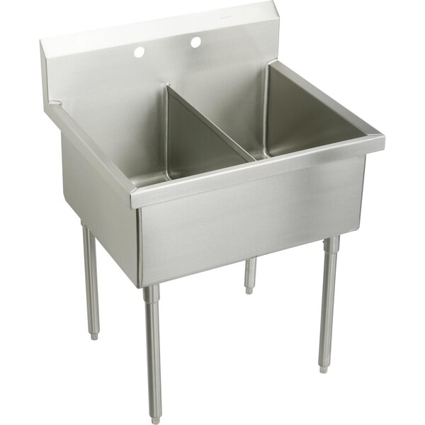 Elkay 27.5 in W x 33 in L x 44 in H, Stainless Steel WNSF82302 - main